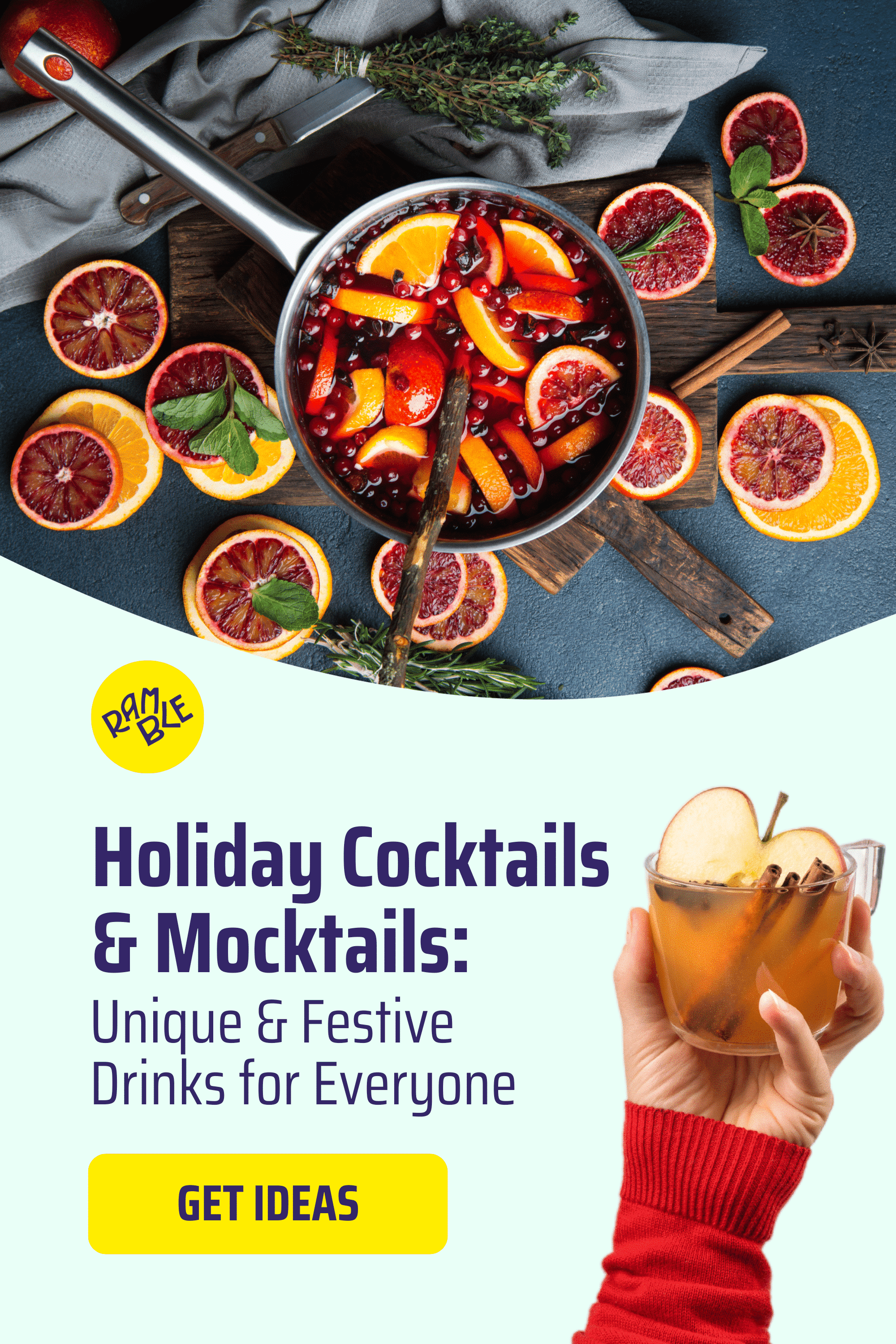 Pinterest—Ramble Gifts: Holiday Cocktails & Mocktails