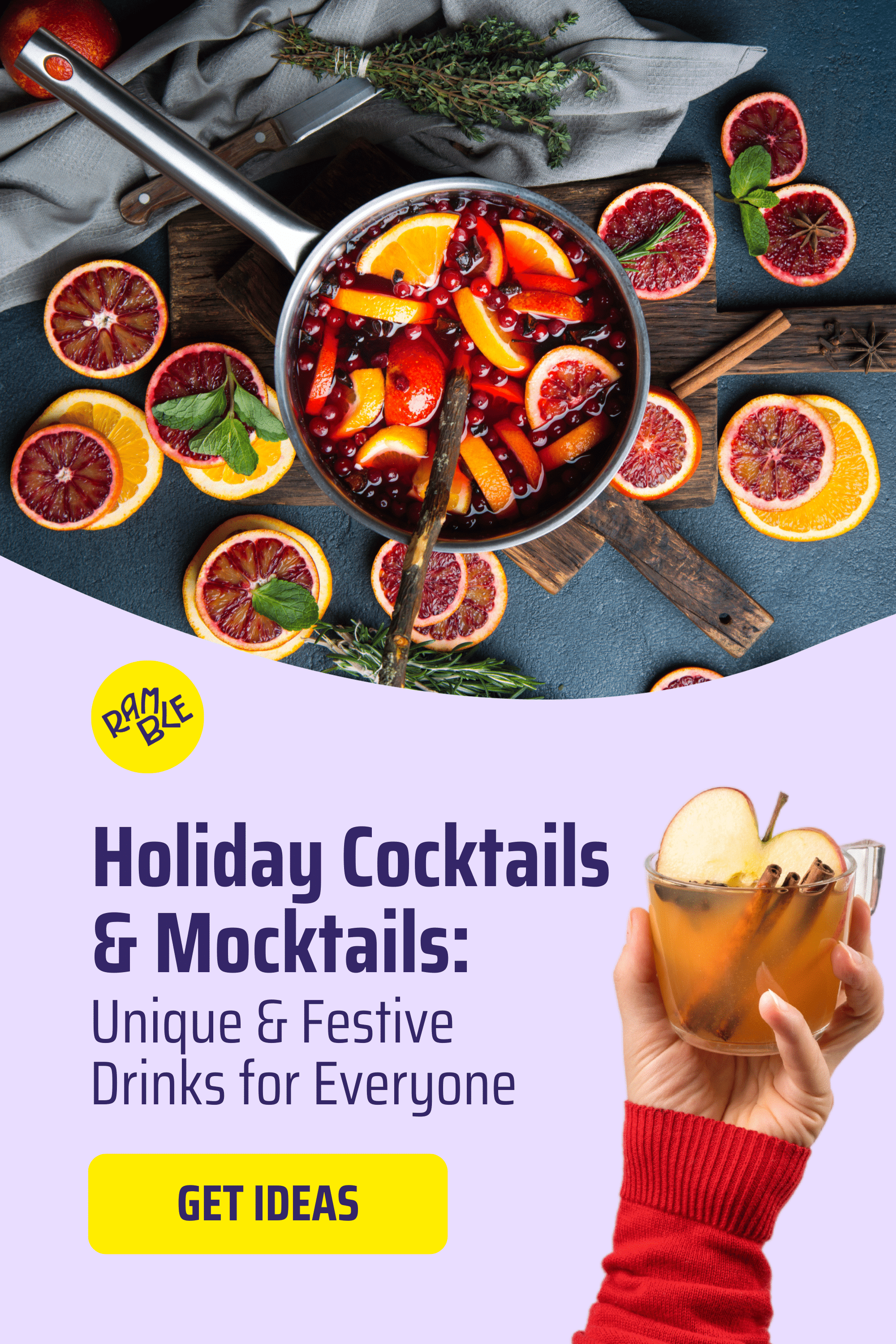 Pinterest—Ramble Gifts: Holiday Cocktails & Mocktails